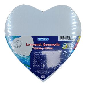 Festővászon STYLEX 20x20 cm szív alakú 122976673 - Festővászon