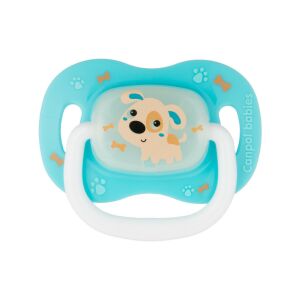 Canpol babies nyugtató szilikon cumi 0-6 hó - türkiz kutyus 115059850 - Canpol babies