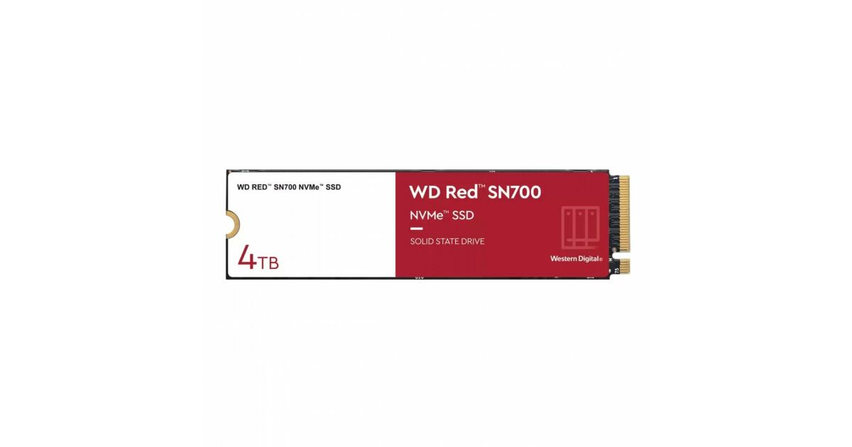 Western Digital SSD 4TB Red SN700 NAS M.2 NVMe - WDS400T1R0C