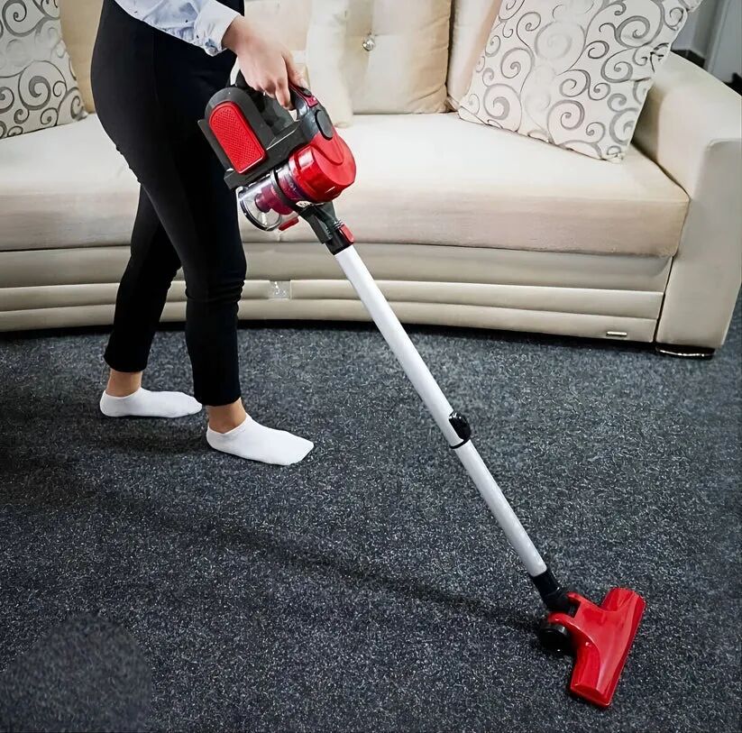 Royalty Line® Álló Cyclone Akkus Porszívó – 14,4 V-os lítium-ion akkumulátorral, piros színben