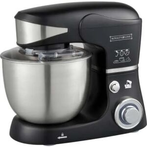 Royalty Line® RL-PKM1600 Konyhai Robotgép – 1600W, 6 Sebességfokozat, 6L Rozsdamentes Acél Tál – Fekete