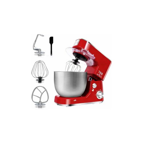 Royalty Line® PKM700 Konyhai Robotgép – 1000W, 4 literes rozsdamentes acél tál, piros