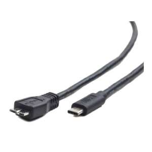 Gembird CCP-USB3-MBMCM-1M USB 3.2 Gen 1 (3.1 Gen 1) USB C auf Micro-USB B Kabel, 1 Meter, schwarz - USB-Kabel