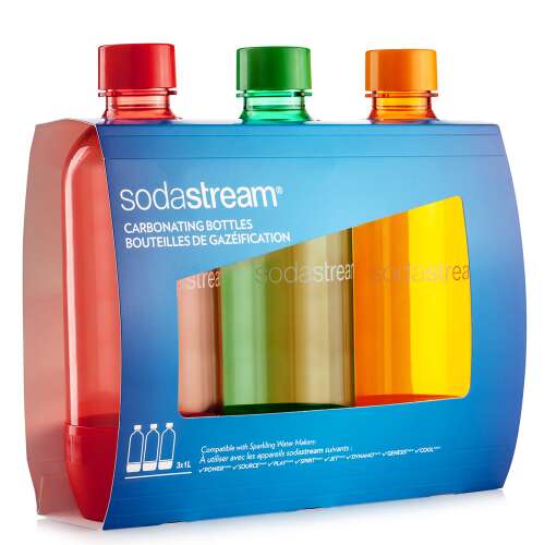 SodaStream Jet TrioPack 3 x 1L narancs/piros/zöld palack