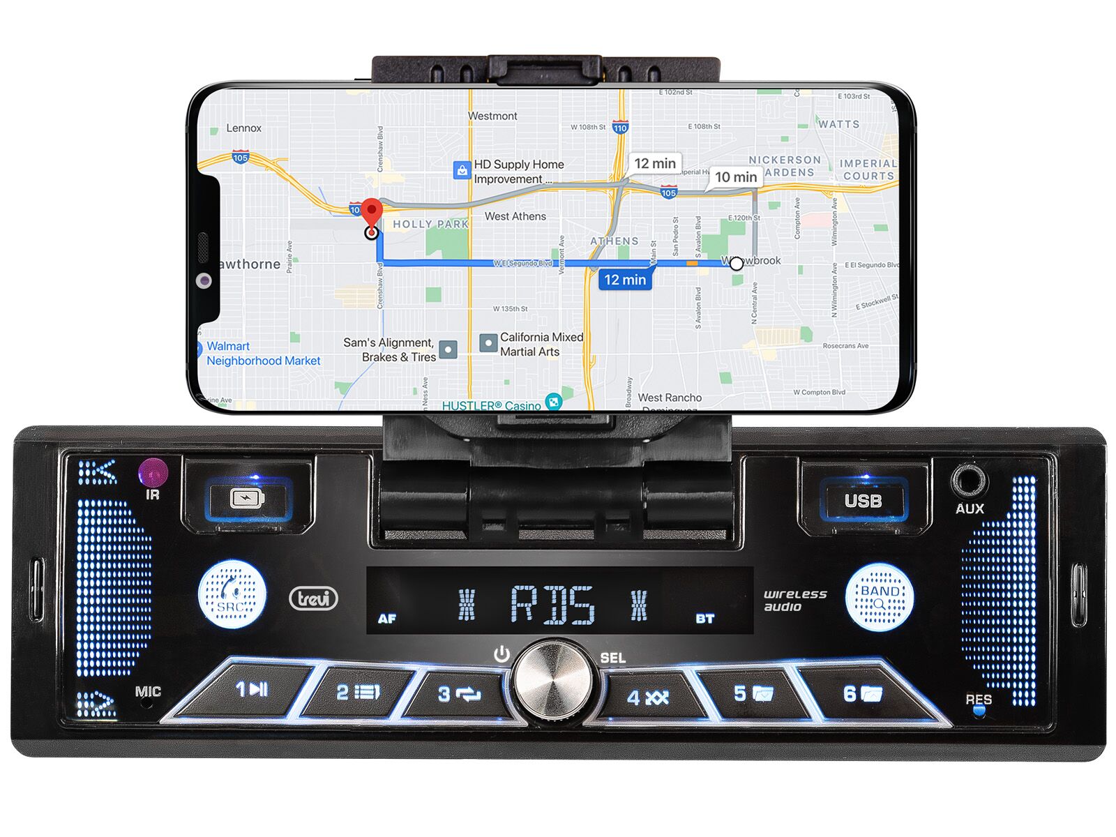 Trevi SCD 5602 BT Autórádió multimédiás funkciókkal, mobiltelefon...