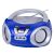 Kék Trevi boombox CD lejátszóval, Bluetooth-szal, USB és AUX bemenetekkel