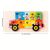 Montessori 3D fa iskolabusz puzzle számozott darabokkal