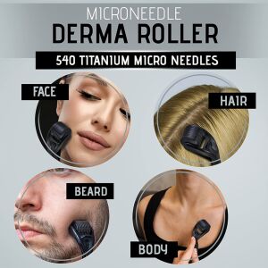 Mikrotűs Derma Roller arcra, hajra, szakállra és testre - Arcápolási készülék