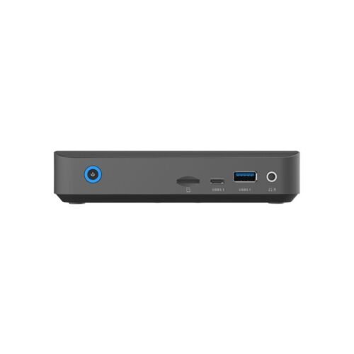 Widok z tyłu Zotac ZBOX CI343 Mini PC z portami: USB, MicroSD, Audio