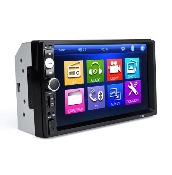 SOAK Autós lejátszó, 2DiN, FM rádió, Navigáció, MirrorLink, MP5, 7 " képernyő, Bluetooth, Érintőképernyő, Divix, AVI, USB, SD kártya, AUX, Fekete (7010H)