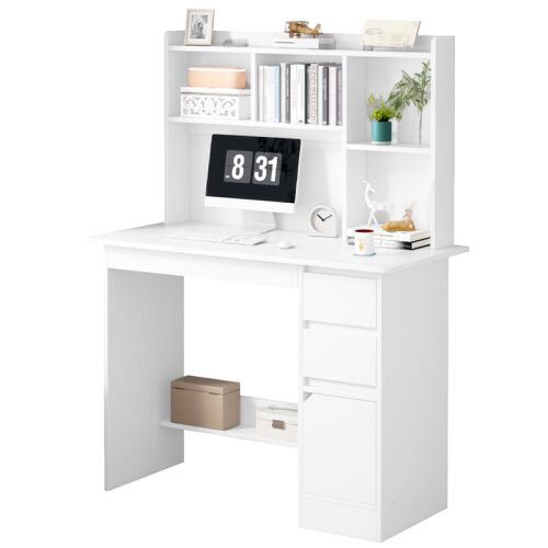 Jugend-Computerschreibtisch LOFT, Bücherregal Modern Groß, Weiß 140488072