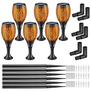 Zestaw 6 lamp solarnych Flare, LED, czujnik zmierzchu 130247794 - Latarnia słoneczna