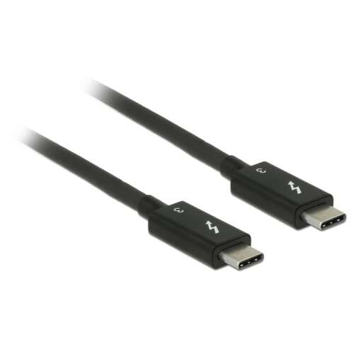 Delock Thunderbolt 3 kábel, csatlakozók közelről - USB kábel