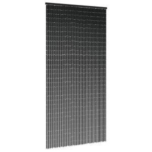 vidaXL rovaros ajtófüggöny Sötétszürke 100x220 cm bambusz