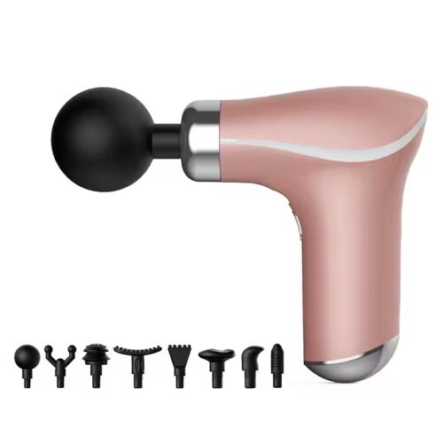 Hordozható Izommasszírozó 8 Db Masszázsfejjel rózsaszín (KH-325) 115191888