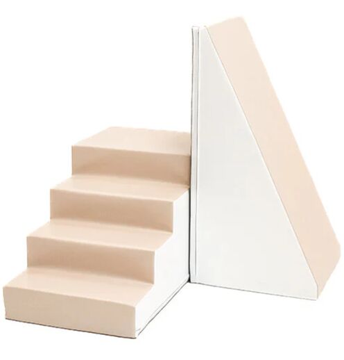 IGLU SOFT PLAY oktató habszivacs Építőkockák - Felfedező - fehér-bézs