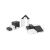 IGLU Soft Play foam playset, black and white, dimensions