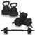 Springos FA1672 composite dumbbell and kettlebell set for strength training