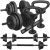 Springos FA1672 adjustable dumbbells, kettlebells and barbell set