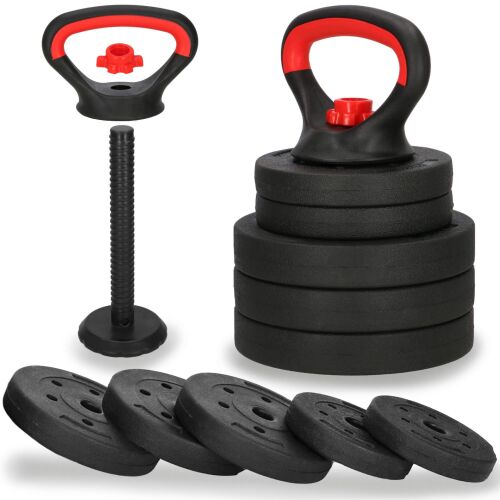 Springos 10kg Composite Adjustable Kettlebell Dumbbell Set