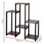Springos Black and Brown Metal and Wood Plant Stand with Dimensions