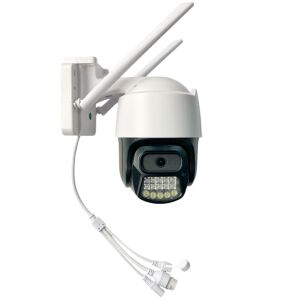 Megfigyelő kamera 4G, 4 MP (FullHD), hálózati webkamera, színes éjszakai látás, kétirányú hang, kártya tárolása, iOS / Android alkalmazás, többszörös megtekintés