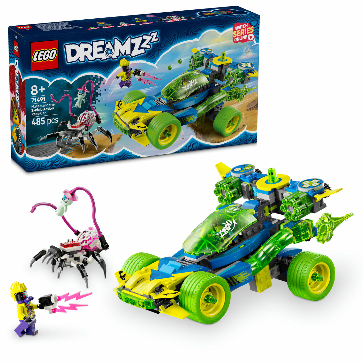E-shop LEGO® DREAMZzz™ Mateo a akčné pretekárske auto Z-Blob 71491