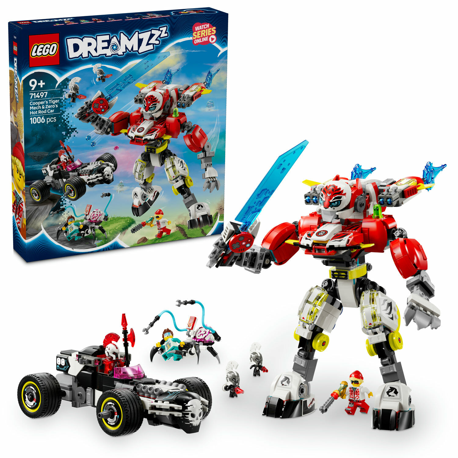 E-shop LEGO® DREAMZzz™ Cooperov tigrí robot a Zerov hot rod 71497