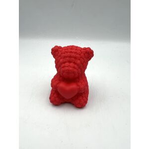 Piros szív alakú maci, Szives maci, dekorációs lámpa - Ajándék ötlet Valentin-napra