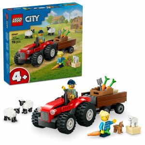 LEGO® City Crveni poljoprivredni traktor s prikolicom i ovcama 60461 131266425 - Autić i vozilo
