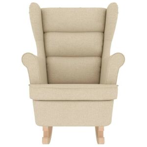 vidaXL krémszínű szövet hintaszék 74 x 90 x 102 cm