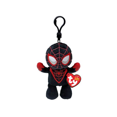 Ty Beanie Babies Clip Plyšová kľúčenka Miles Morales, 8,5 cm