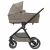 Maxi-Cosi Oxford+ stroller with Sense carrycot side view, sand color