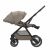 Maxi-Cosi Oxford+ stroller side view, adjustable handlebar, sand color