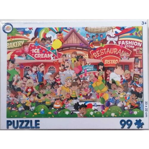 Puzzle Toy Universe Funny Village 99-dielne pre deti