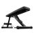 4FIZJO adjustable multifunction workout bench, black, angled view