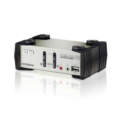 Aten CS1732B 2-Port USB 2.0 KVM preklopnik prednji pogled