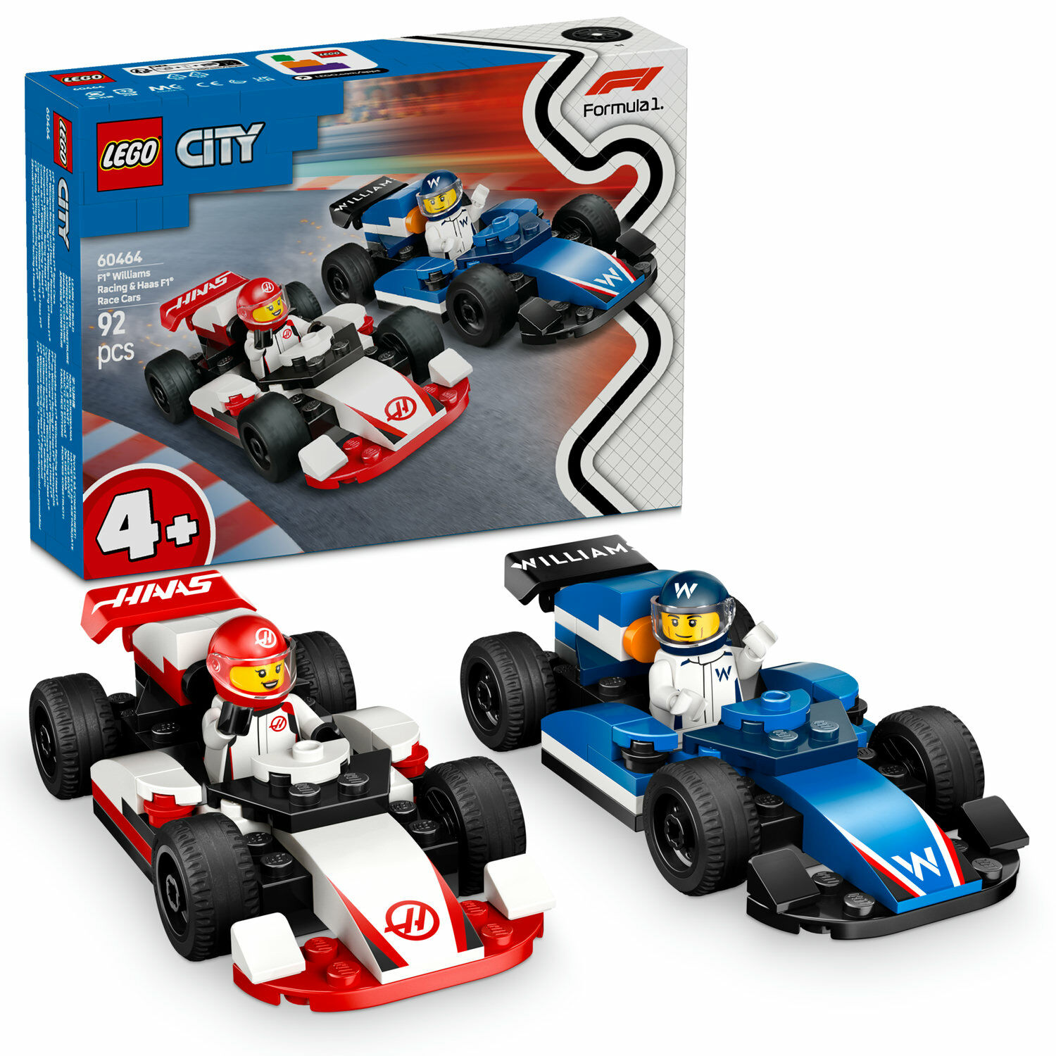 E-shop LEGO® City Pretekárske autá F1® Williams Racing a Haas F1® 60464
