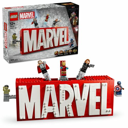 Лого на Lego Super Heroes и минифигурки на Marvel 76313 123754570
