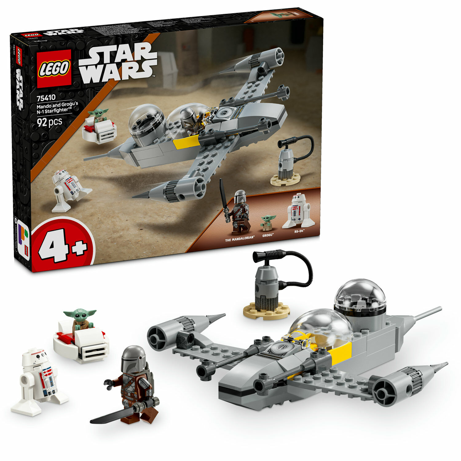 E-shop LEGO® Star Wars™ Mando, Grogu a stíhačka N-1 Starfighter™ 75410