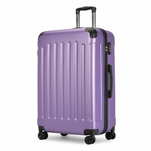 BONTOUR VERTICAL veľký kufor so 4 kolieskami, ružovo-fialový, zvislý pohľad - Kufre&tašky