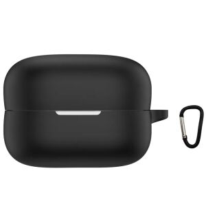 Čierne silikónové puzdro pre bezdrôtové slúchadlá Sony LinkBuds Fit WF-LS910N s karabínou - Počítače a doplnky