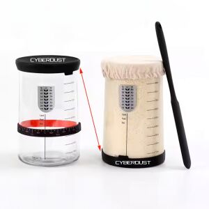 Borcan pentru maia CYBERDUST cu capac din silicon, spatulă și husă din pânză - Recipiente de depozitare pentru bucătărie