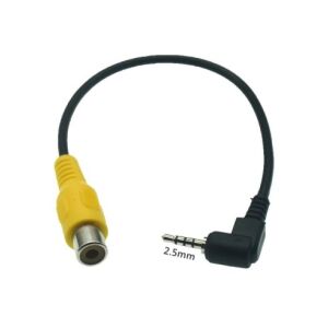2.5mm Jack na RCA adaptér kábel pre videokameru - Autoelektronika