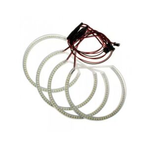 Kit complet Angel Eyes SMD pentru BMW E46 Compact - Patru inele LED - Lumini auto