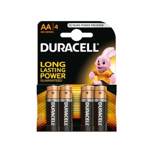 Baterii Duracell Basic R6, AA alcaline  4buc 140718359
