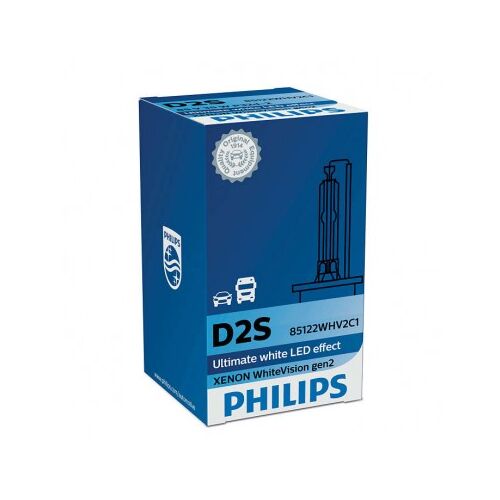 Bec auto Philips D2S WhiteVision Gen2 Xenon în ambalaj