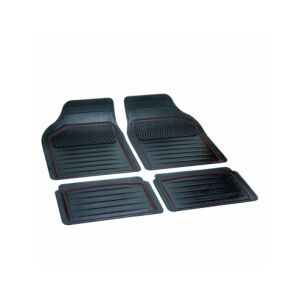 Bottari PERFECT Fekete-Piros Univerzális Gumi Autószőnyeg Garnitúra - Bottari