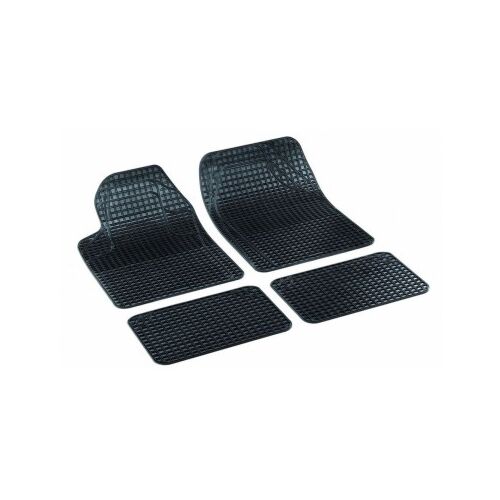 Bottari Goros Line gumiszőnyeg szett, Vágható, 4 db, Fekete