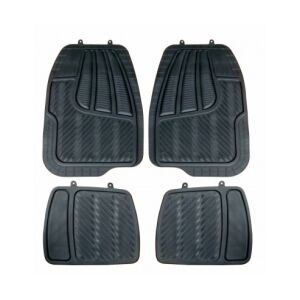 4 darabos univerzális fekete PVC autószőnyeg szett Bottari Strong Rain - Bottari